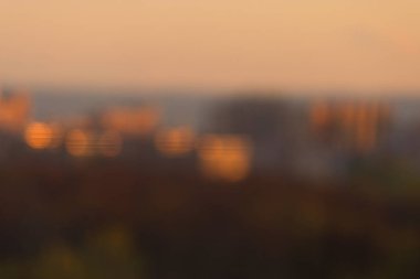 bir şehrin bulanık görüntü