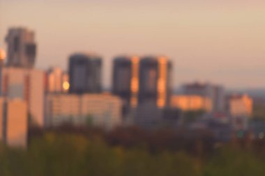 bir şehrin bulanık görüntü