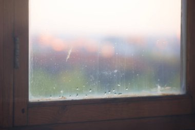 bir şehrin bulanık görüntü