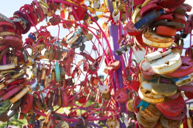 kalp şeklinde vintage love kilit