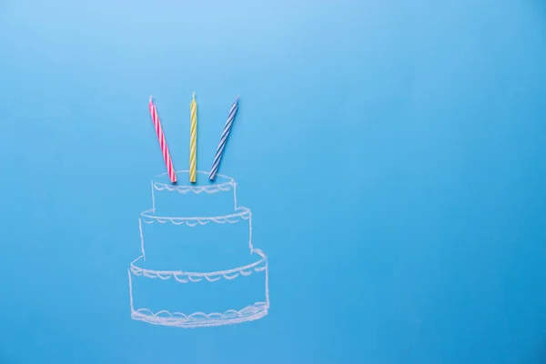 Bosquejo de cupcake de cumpleaños — Foto de Stock