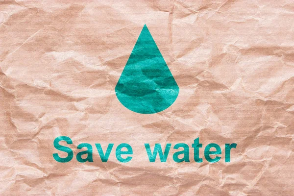 Oszczędzaj wodę, uratować Ziemię i go green — Zdjęcie stockowe