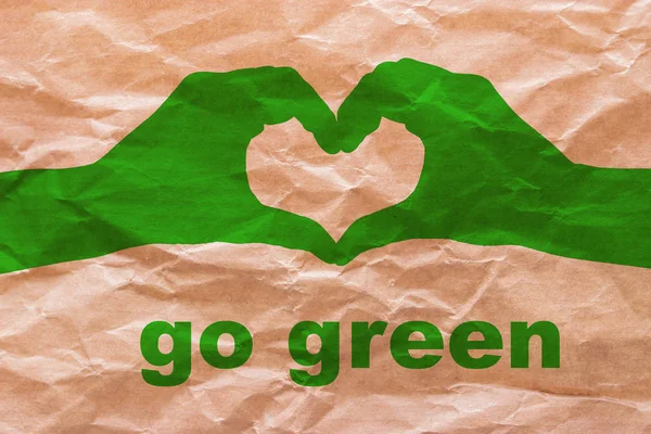 go green on wrapping paper