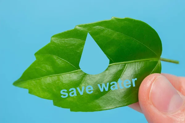Save water, save earth and go green — Stock Photo, Image