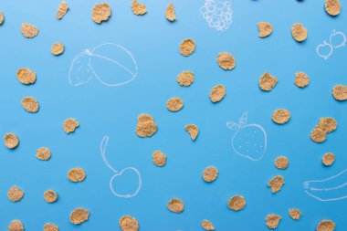 Mısır gevreği arka plan ve doku