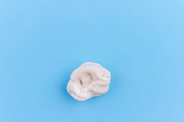 Chewing Gum Blue Background Close — Stock Photo, Image