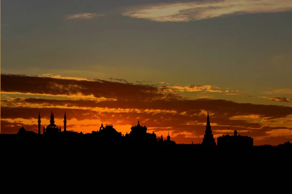 Sonnenuntergang Kasan Stadt Der Fifa 2018 — Stockfoto