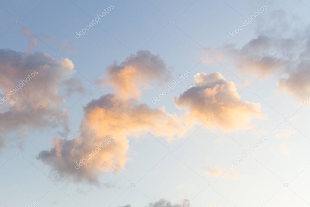 Beautiful clouds on the sky