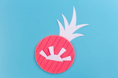 Çizgi film stili ananas.