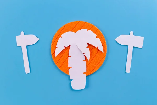 Cartoon gestileerde palmboom — Stockfoto