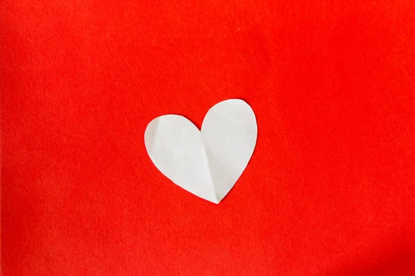 Papier hart met kopie ruimte — Stockfoto