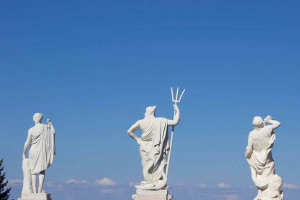 White Sculptures Blue Sky Background — Stock Photo, Image
