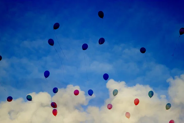 Arka Planda Bir Sürü Balon — Stok fotoğraf
