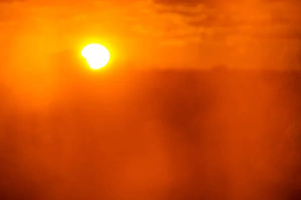 Homályos Kép Napfényről Narancs Szín — Stock Fotó