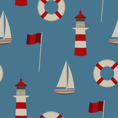 Dikişsiz desen yaz deniz