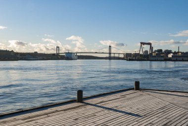 Nehir kış Gothenburg