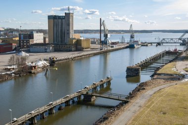 Sanayi ve nakliye Vanersborg İsveç'te