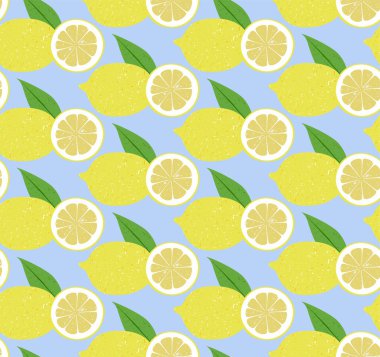 Dikişsiz desen meyve limon