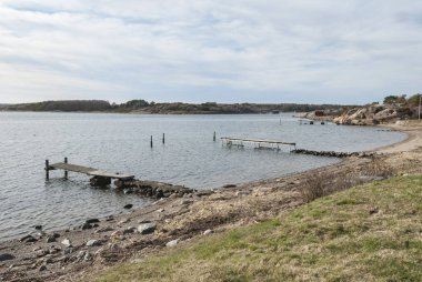 Beach west coast İsveç bahar