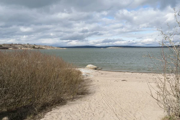 Playa de arena en Gotemburgo en primavera —  Fotos de Stock