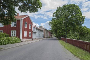 İsveç yaz evlerde olan yol