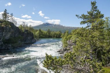 Norveç'te Rauma Nehri