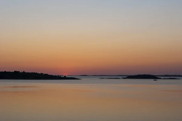 Sunset in Swedish summer — Stock Photo, Image