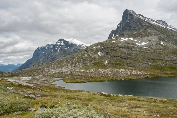 Vysoké nadmořské výšce krajina v Norsku — Stock fotografie