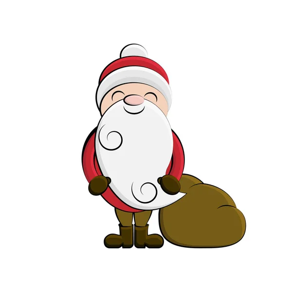 Clip art Santa dibujos animados — Vector de stock