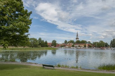 Mariefred göl Malaren İsveç tarafından