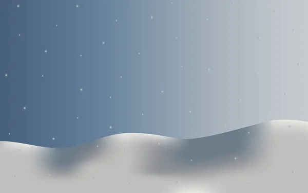 Background landscape in snow snowflakes — Stock Vector