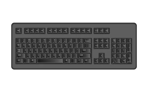 Símbolos de teclado do computador objeto — Vetor de Stock