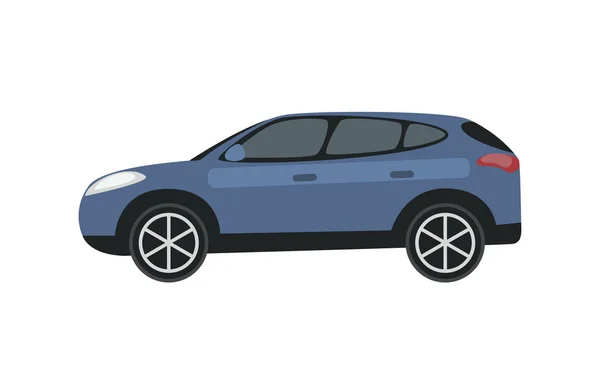 Clip Art Voiture Bleue Vecteur — Image vectorielle