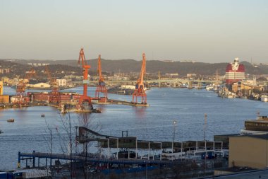 Gota Alv nehir Göteborg İsveç'te