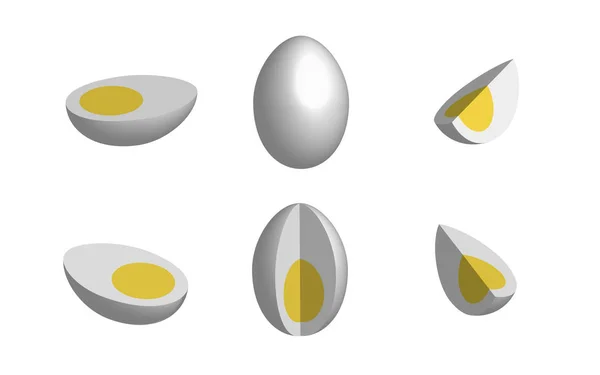 Conjunto Huevos Vector — Vector de stock