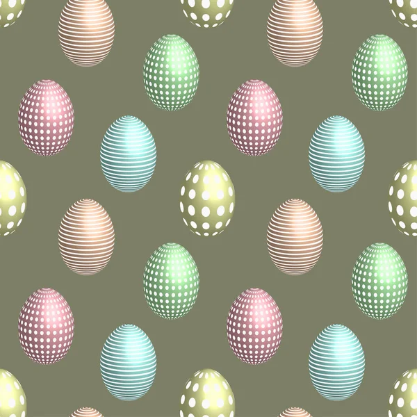 Seamless Pattern Eggs Pattern Vector — Stock Vector