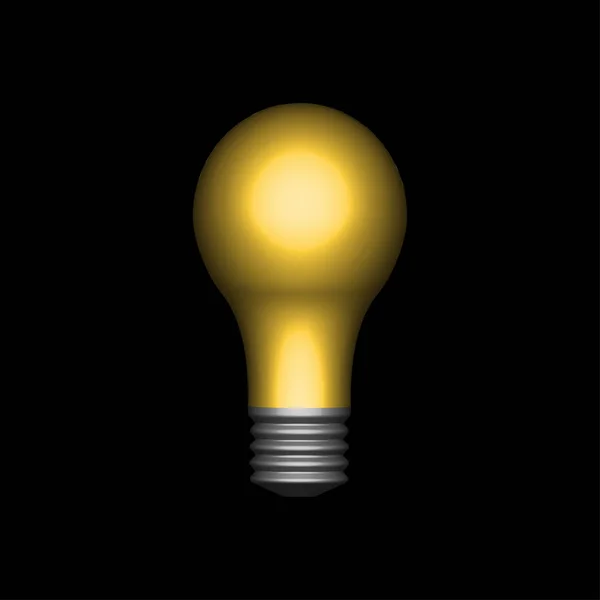 Σύμβολο Καινοτομία Λάμπα Φωτός Μέσα Στο Σκοτάδι Διάνυσμα — Διανυσματικό Αρχείο