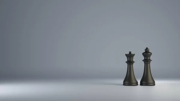 Chess Piece Game Background Rendering — 스톡 사진