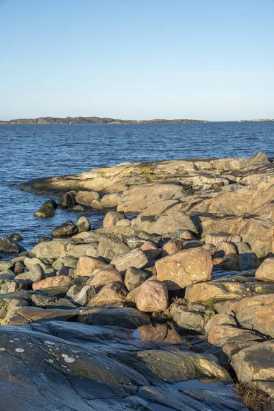 Скалы Силлвике Швеции Зимой — стоковое фото
