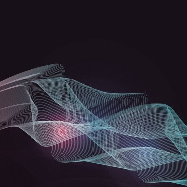 Soyut kurdele ile karışım 