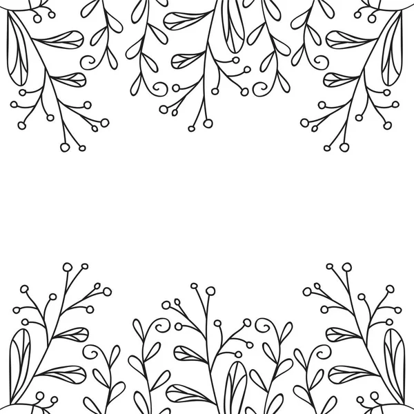 Branches de caniche isolées sur fond blanc . — Image vectorielle