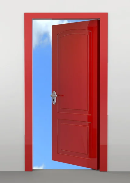 Открытых дверей - 3d — стоковое фото