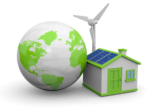 Dünya ve yenilenebilir enerjiler - 3d