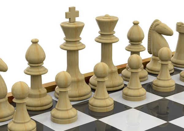 Das Schach - 3d — Stockfoto