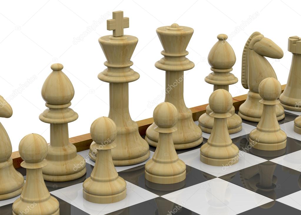 Image Chess 3D Graphics 2200x1800