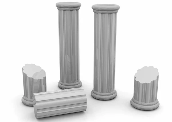 Columnas antiguas - 3D —  Fotos de Stock