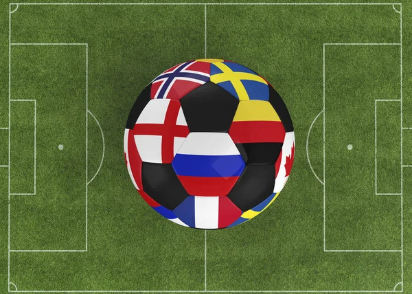 Мяч чемпионата мира - 3D — стоковое фото