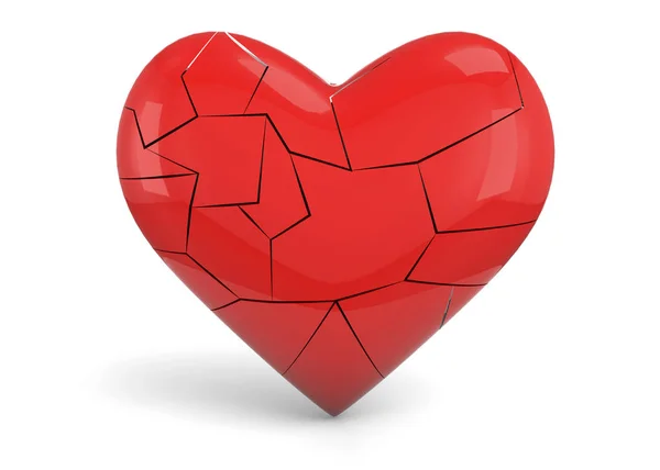 Разбитое сердце - 3d — стоковое фото