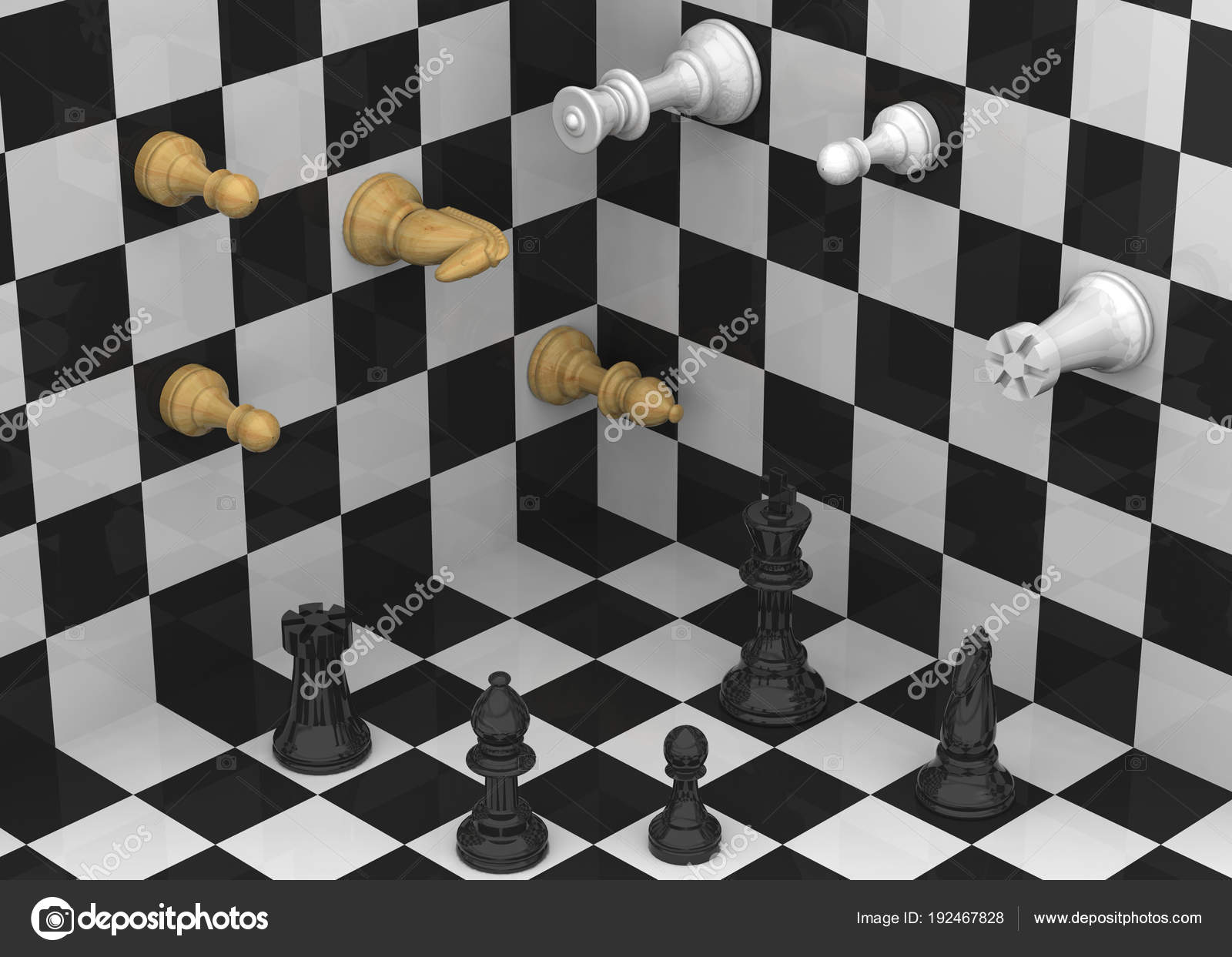 Xadrez 3D (2)  O 3D fica por conta do esmalte 3D da Impalla