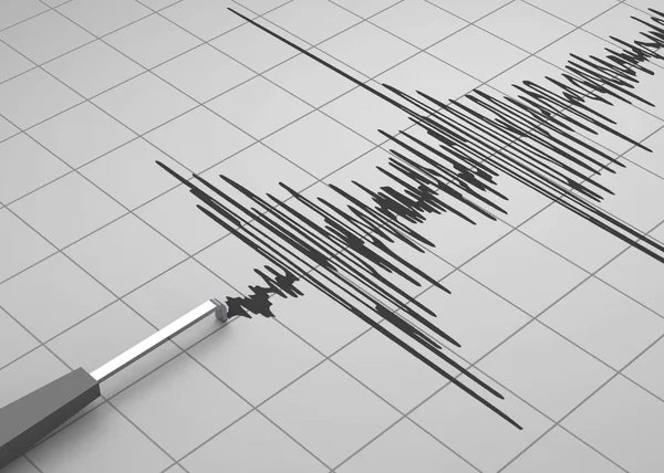 Seismograaf - 3d — Stockfoto